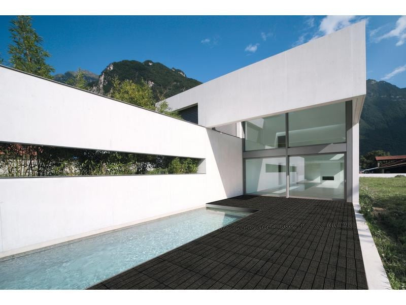 Florco Balkon-&amp; Terrassenplatten Tex, Anthrazit, 6 Stk.