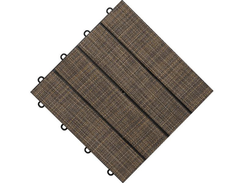 Florco Balkon-&amp; Terrassenplatten Tex, Braun, 6 Stk.