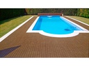 Florco Balkon-&amp; Terrassenplatten Tex, Braun, 6 Stk.
