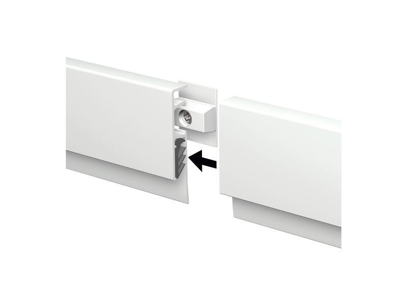 Maul Wandklemmschiene MAULgrip 2 mm, 1 Stück, Weiss