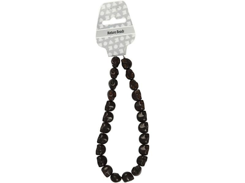 Creativ Company Perlen 12 mm Totenkopf, 32 Stück