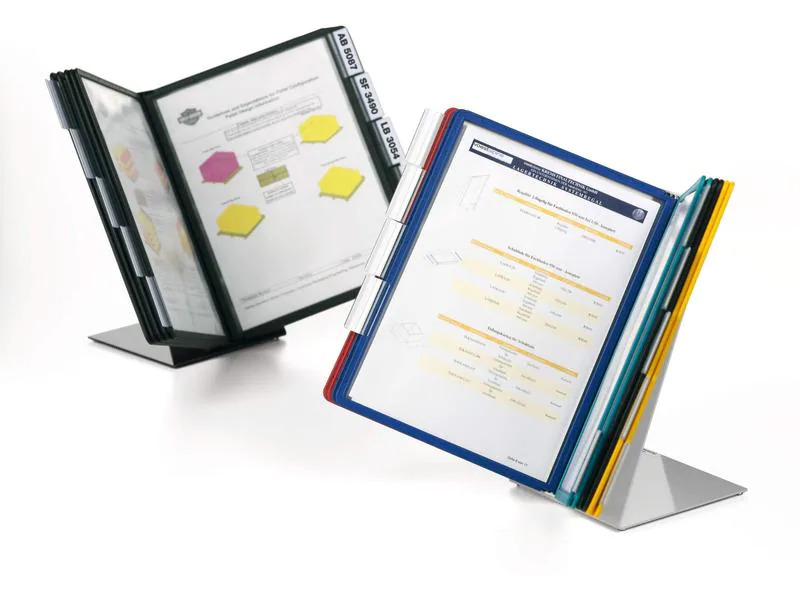DURABLE Dokumentenhalter Reiter Transparent, 10 Stück