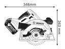 Bosch Professional Akku-Kreissäge GKS 18V-57 G L-Boxx Set