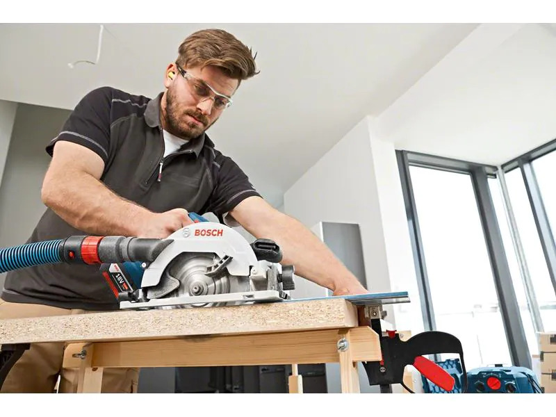 Bosch Professional Akku-Kreissäge GKS 18V-57 G L-Boxx Set