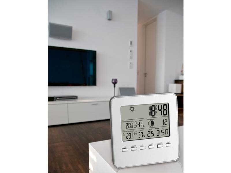 TFA Dostmann Wetterstation Quadro, Silber
