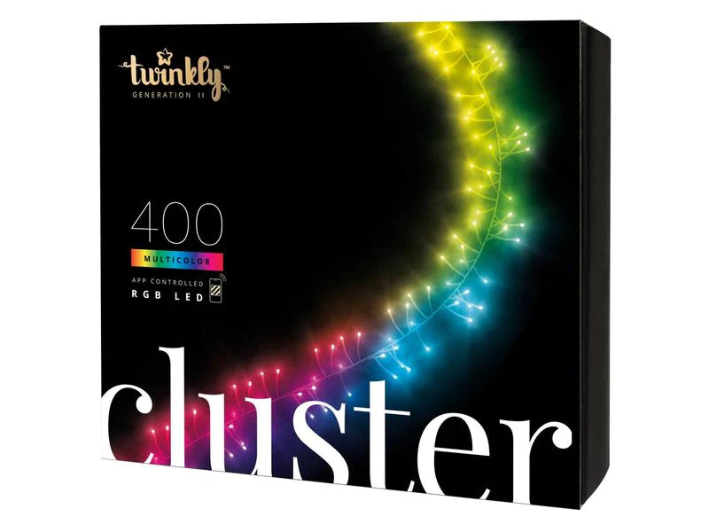Twinkly LED-Lichterkette Cluster, 400 LEDs, 6 m, RGB