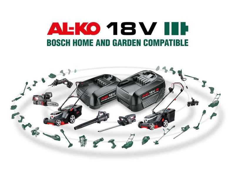 AL-KO Akku und Ladegerät BOSCH HOME AND GARDEN Set, 18 V, 2.5 Ah