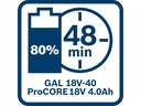 Bosch Professional Akku und Ladegerät 18V 4.0 Ah + GAL 18V-40