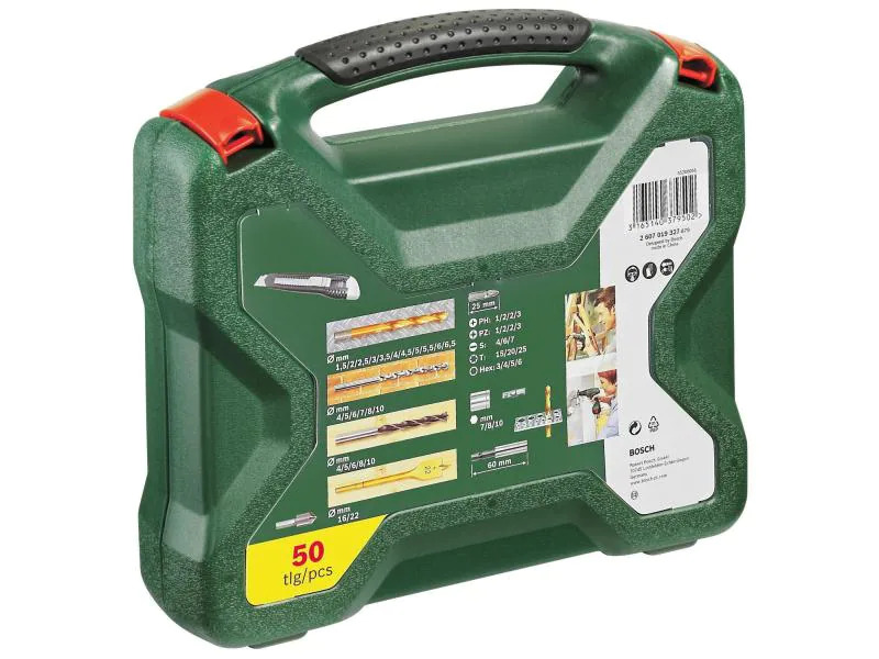 Bosch Bohr- und Bitset X-Line Titanium 50-teilig