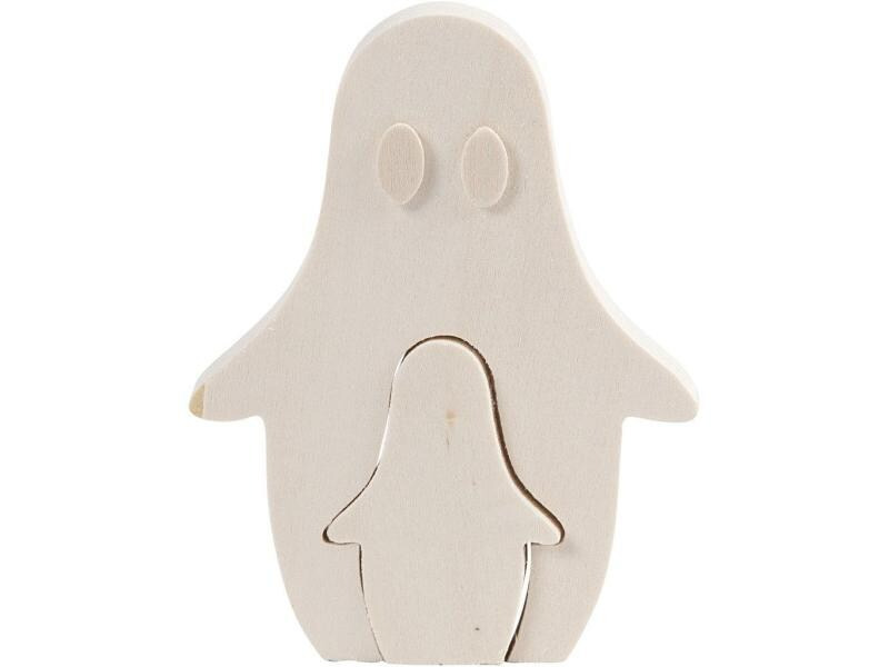 Creativ Company Holzfigur 6 + 11.5 cm Geist, 2 Stück