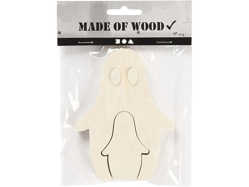 Creativ Company Holzfigur 6 + 11.5 cm Geist, 2 Stück