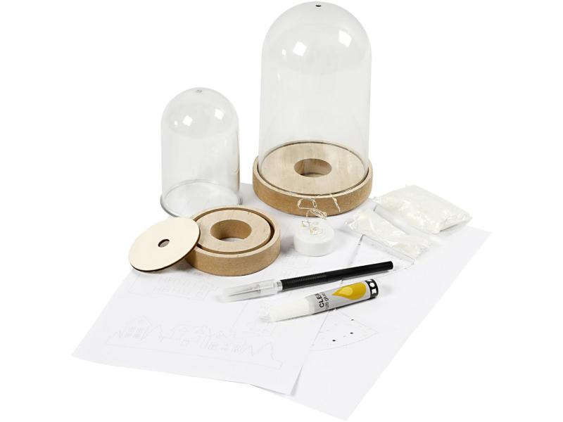 Creativ Company Bastelset 12.5 + 18 cm Glocke Kunststoff