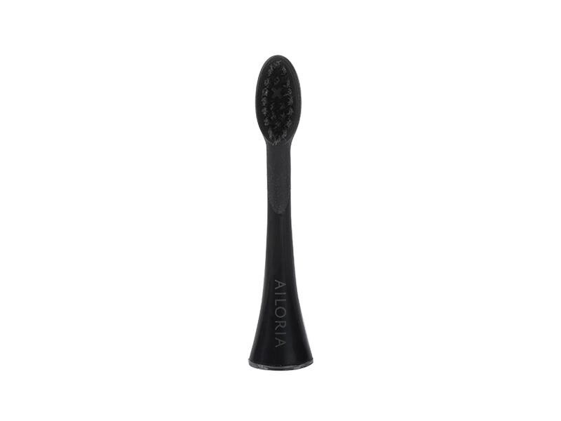 Ailoria Zahnbürstenkopf Shine Bright Charcoal Schwarz, 6 Stück