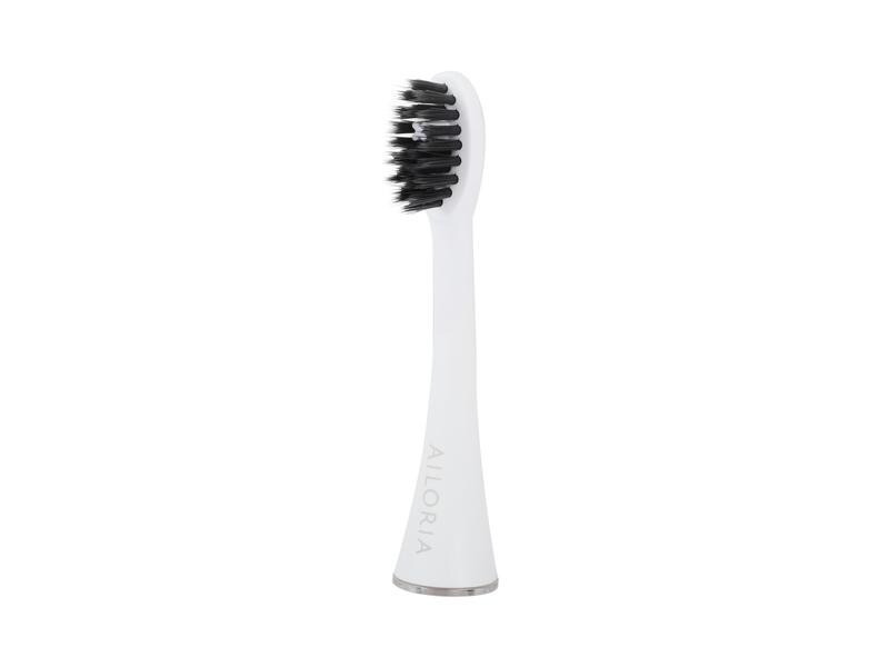 Ailoria Zahnbürstenkopf Shine Bright Charcoal Weiss, 6 Stück