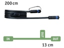 Paulmann Verbindungskabel Plug &amp; Shine 2 m mit 2 Anschlussbuchsen