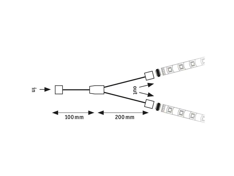 Paulmann Y-Verbinder MaxLED, Weiss