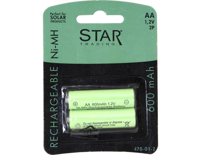 Star Trading Batterie AA 1.2 V 600 mAh NI-MH
