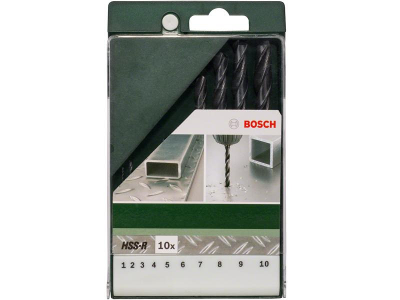Bosch Metallbohrer-Set HSS-R 10-teilig
