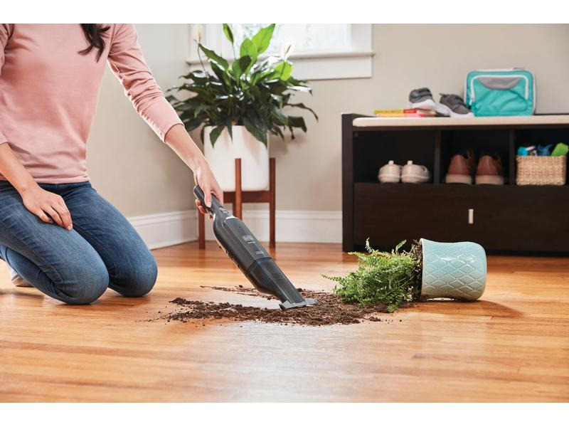 BLACK+DECKER Akku-Handsauger Dustbuster XXL Titanium