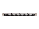 Delock Patchpanel Keystone 24 Port mit Entlastungsschiene 19 Rack