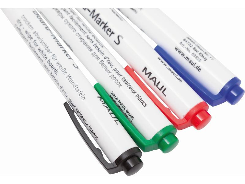 Maul Whiteboard-Marker 4 Stück, Mehrfarbig