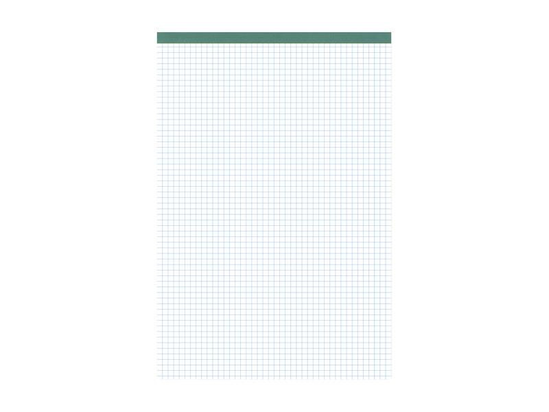 Ursusgreen Notizblock Green A5, kariert, 100 Blatt, 5 Stück