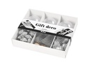 Creativ Company Weihnachtsdeko Silber, 21 assortierte Teile