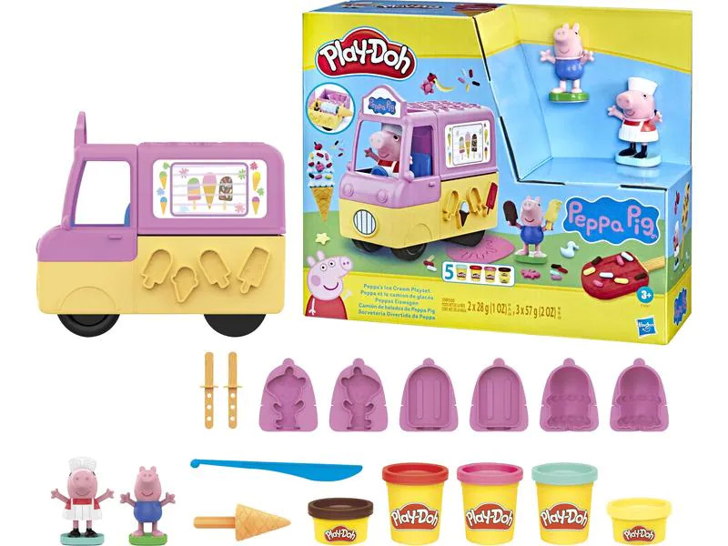 Play-Doh Knetspielzeug Peppa`s Ice Cream Playset