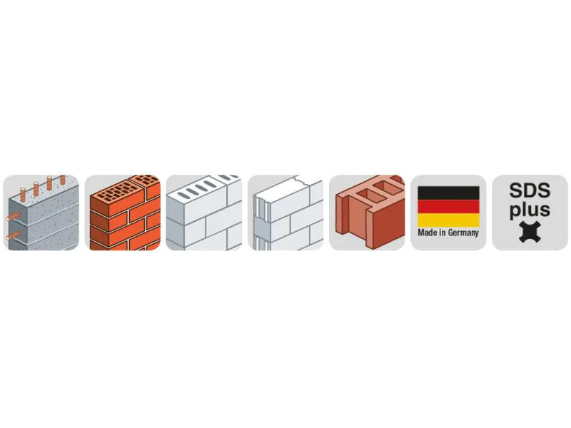 kwb Hammerbohrer-Set SDS Plus 7-teilig