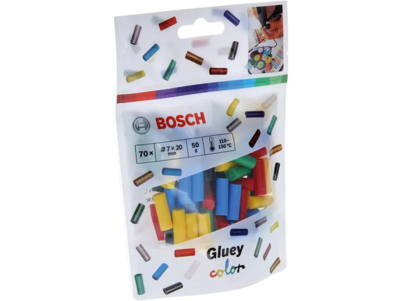 Bosch Klebestick 7 x 20 mm farbig, zu Gluey