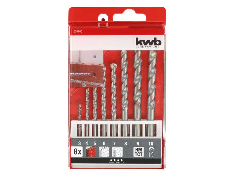 kwb Steinbohrer-Set 3-10 mm 8-teilig