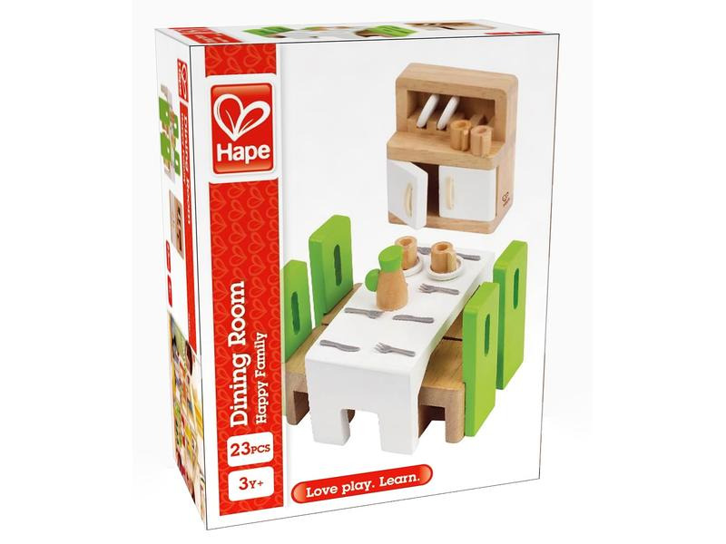 Hape Puppenhausmöbel Esszimmer