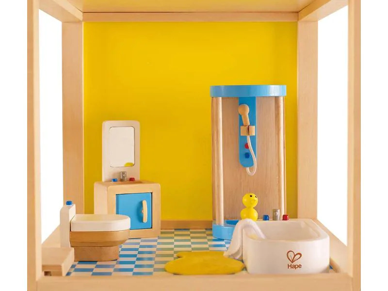 Hape Puppenhausmöbel Familienbad