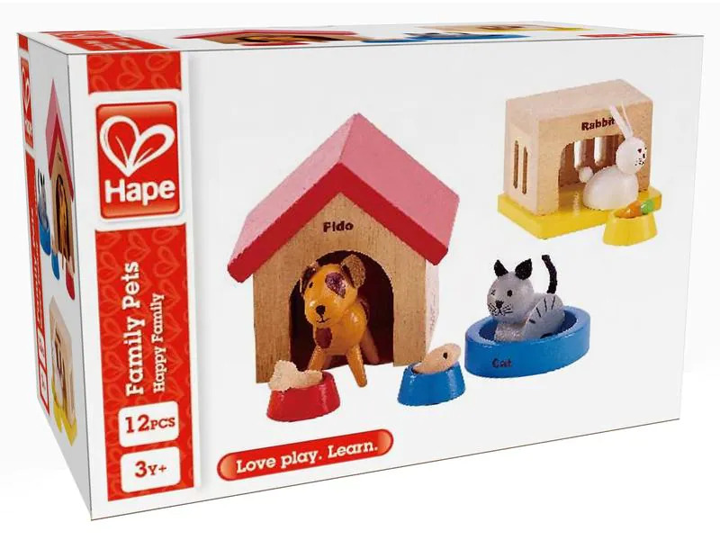Hape Puppenhausmöbel Haustiere