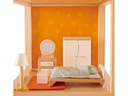 Hape Puppenhausmöbel Schlafzimmer