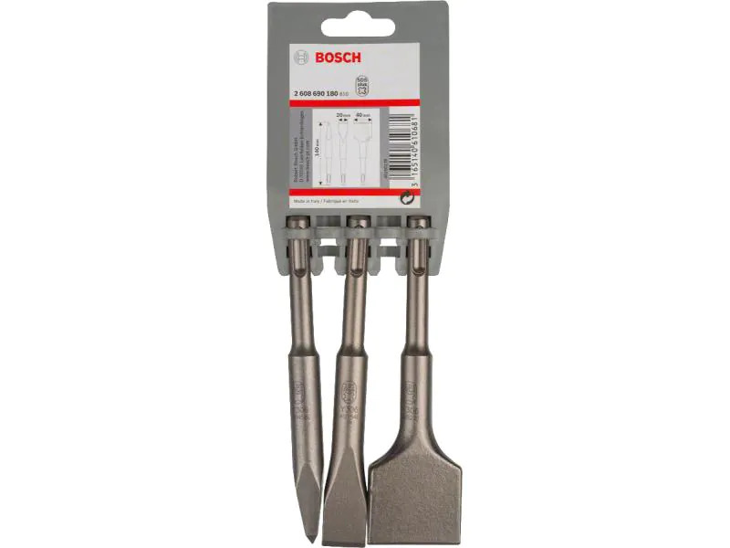Bosch Professional Kurzmeissel-Set SDS Plus 3-teilig