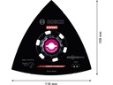 Bosch Professional Schleifplatte Expert Starlock MAVZ 116 RT10, 116 mm, Carbide