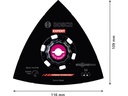Bosch Professional Schleifplatte Expert Starlock MAVZ 116 RT6, 116 mm, Carbide
