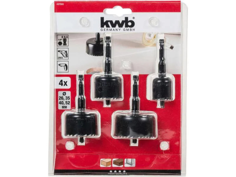 kwb Lochsägen-Set E 6.3 4-teilig