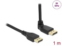 Delock Kabel Oben gewinkelt DisplayPort - DisplayPort, 1 m, 8K 60Hz