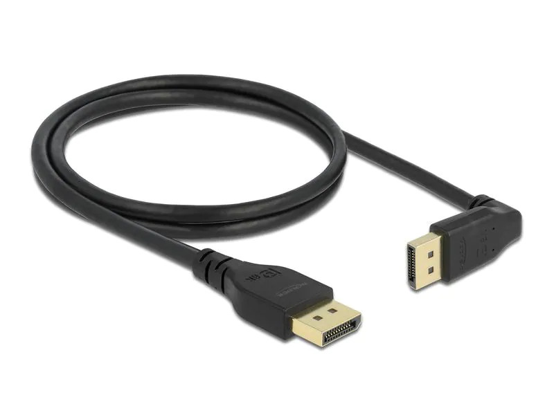 Delock Kabel Oben gewinkelt DisplayPort - DisplayPort, 1 m, 8K 60Hz