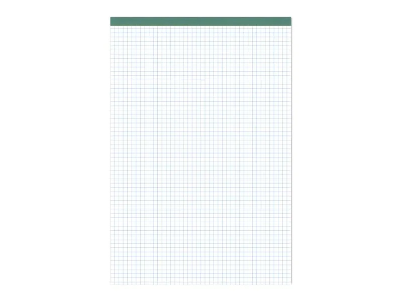 Ursusgreen Notizblock Green A4, kariert, 100 Blatt, 5 Stück