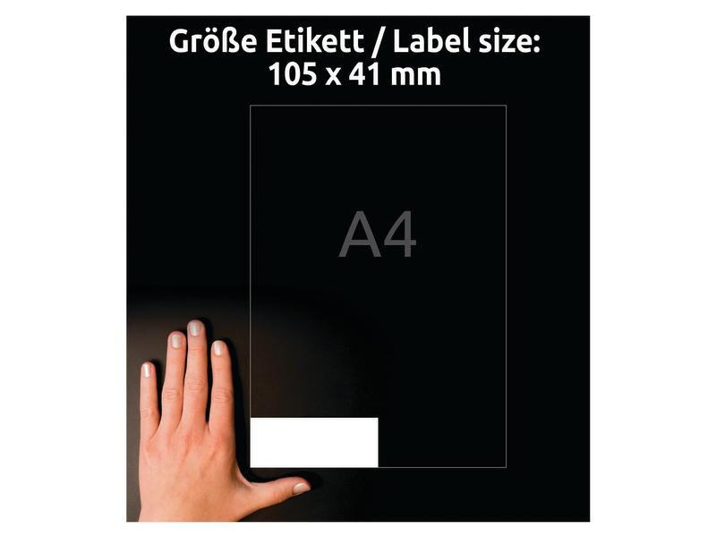 Avery Zweckform Universal-Etiketten 105 x 41 mm, 100 Blatt