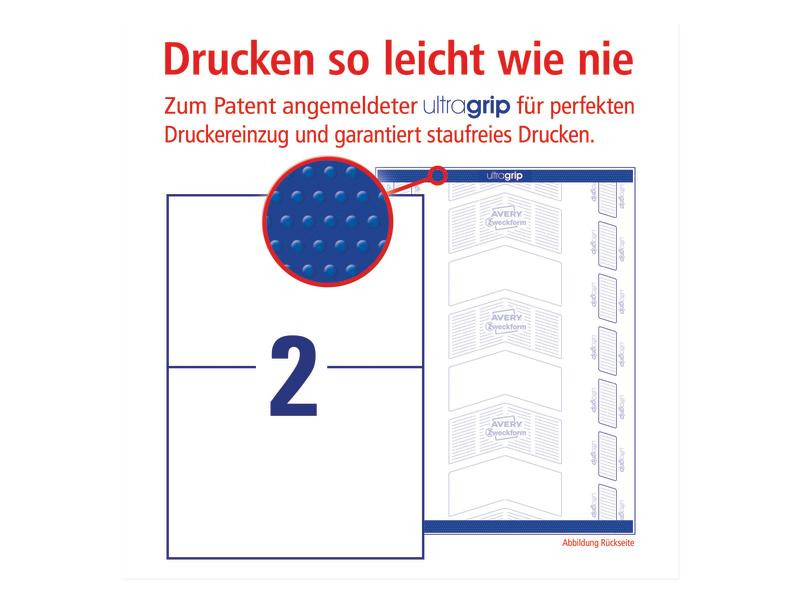 Avery Zweckform Universal-Etiketten 210 x 148 mm, 30 Blatt