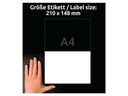 Avery Zweckform Universal-Etiketten 210 x 148 mm, 30 Blatt