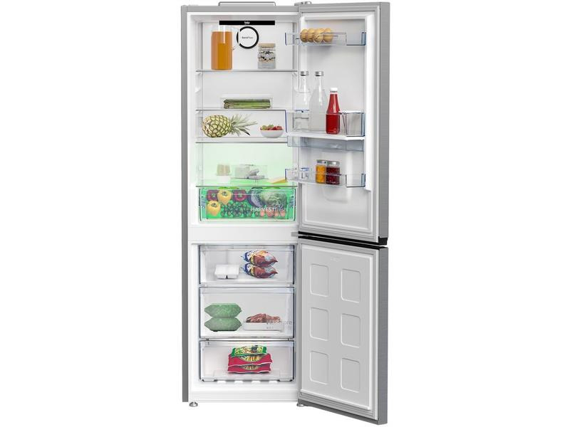 Beko Kühl-Gefrierkombination KG510, Grau, Rechts, Wechselbar