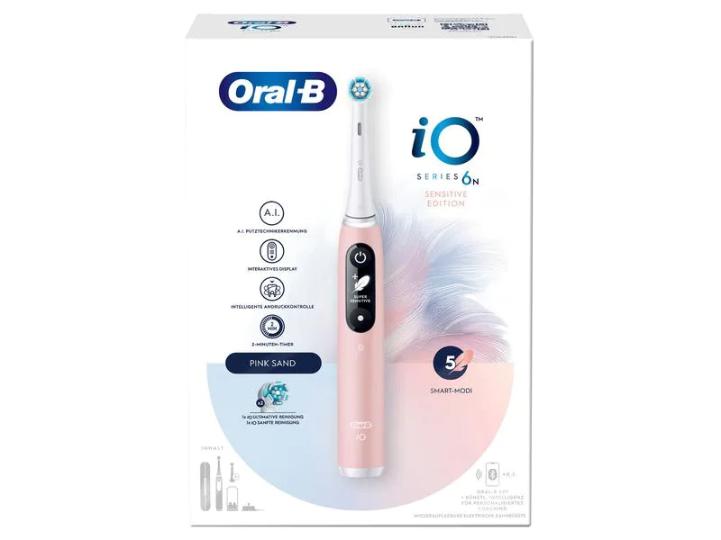 Oral-B Mikrovibrationszahnbürste iO Series 6, Pink