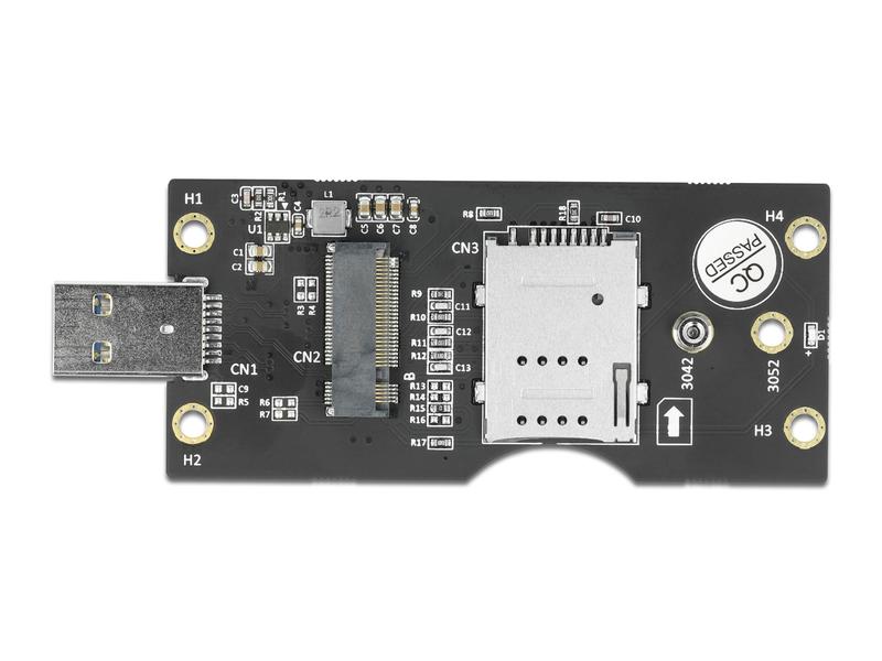 Delock Externes Gehäuse USB 3.0 zu M.2 mit SIM Slot