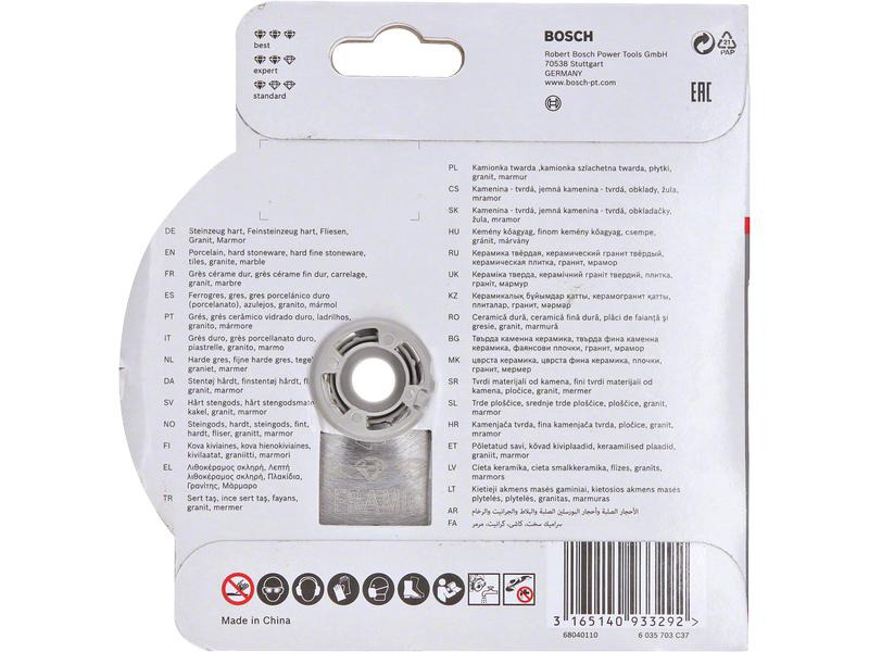 Bosch Professional Diamanttrennscheibe X-LOCK Ceramic Extra Clean Turbo 115 mm