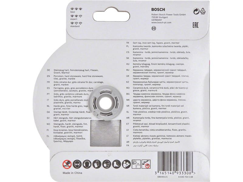 Bosch Professional Diamanttrennscheibe X-LOCK Ceramic Extra Clean Turbo 125 mm